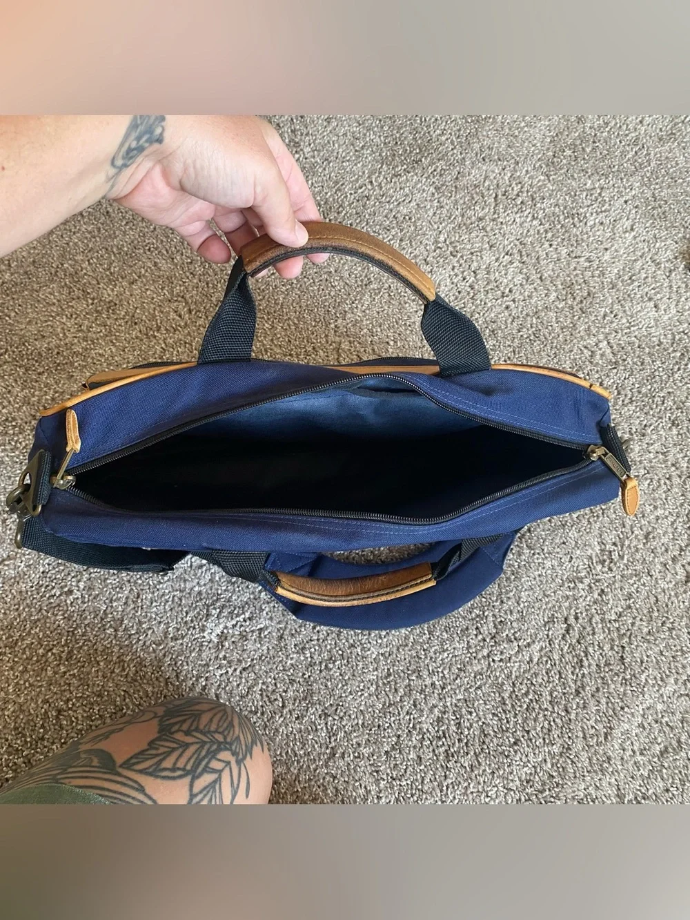 Vintage L.L. Bean messenger shoulder bag